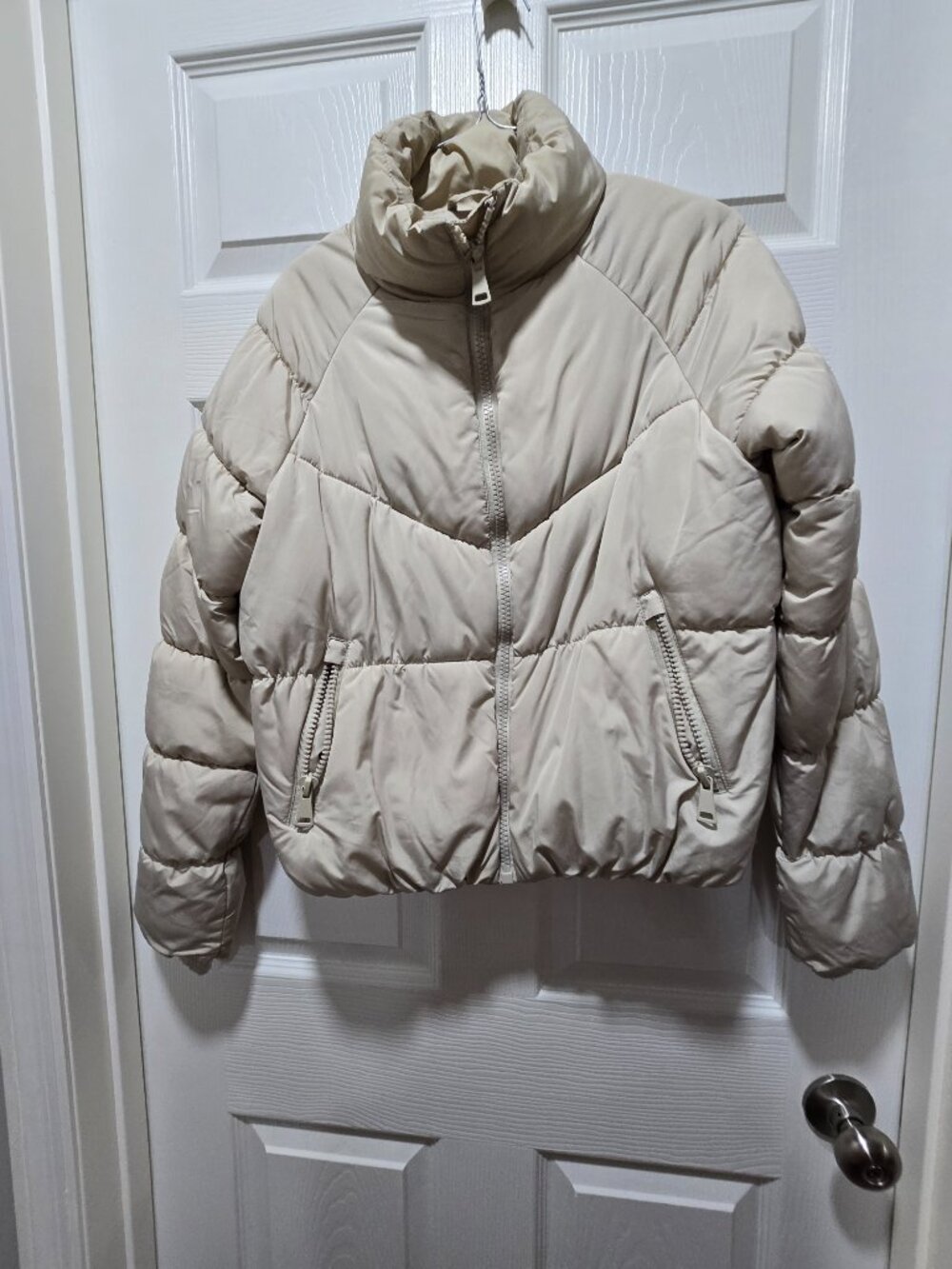 Primark Cares Puffer Jacket Womens XS Full Zip *FLAW*